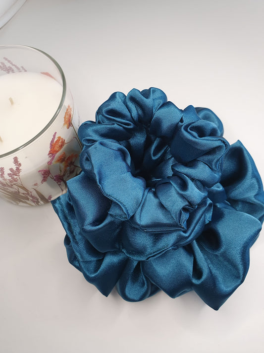 Emmy| Satin Scrunchie Petrol
