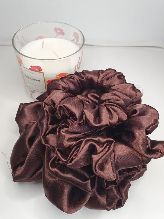 Espresso | Satin Scrunchie Brown