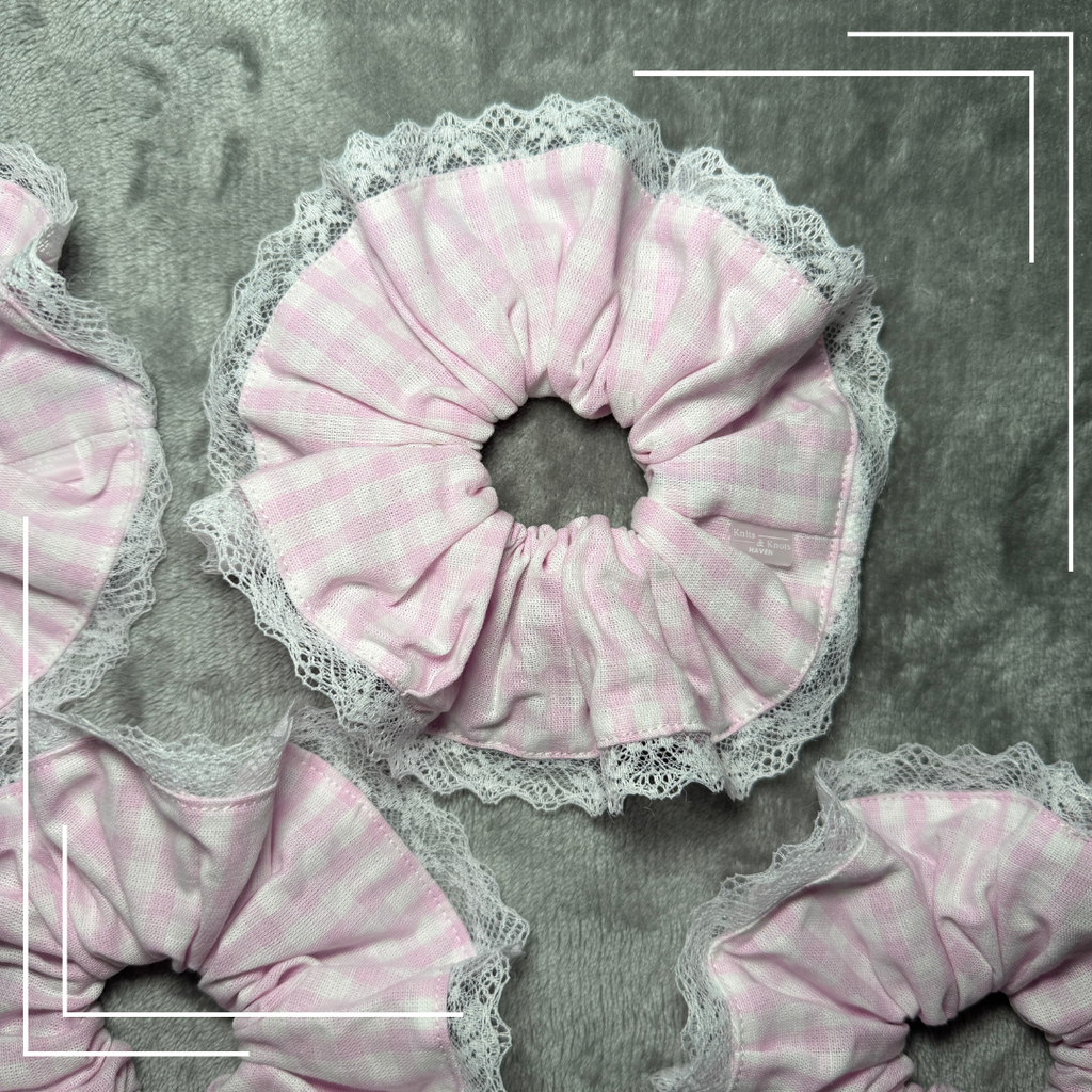 With All My Heart | Cotton Scrunchie