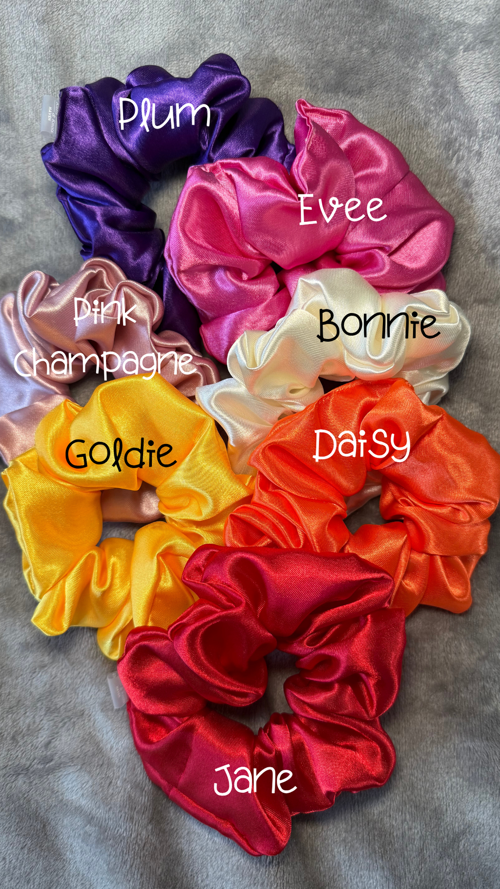 Custom Satin Scrunchies