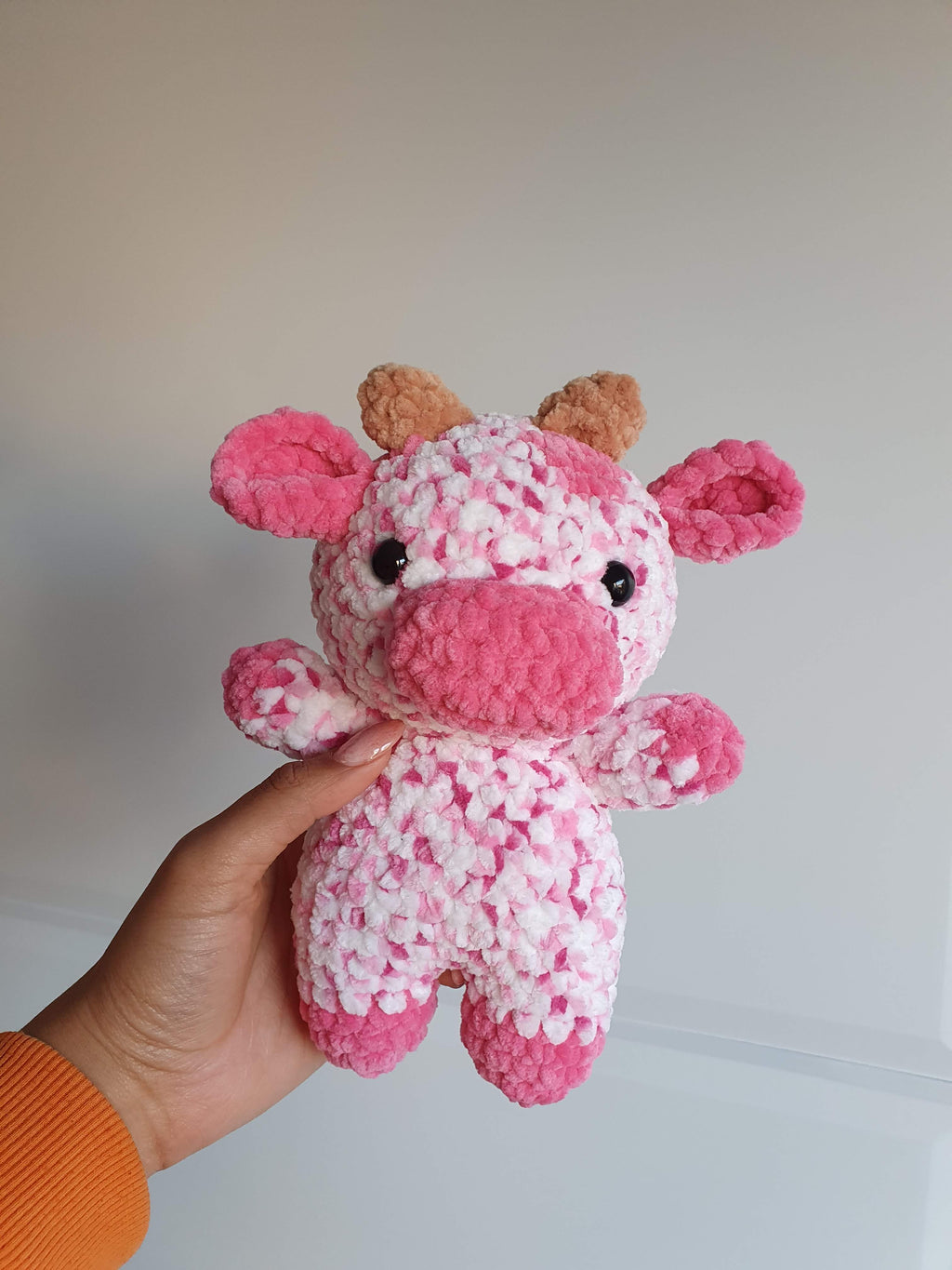 Crochet Cow Plushie| Made to Order