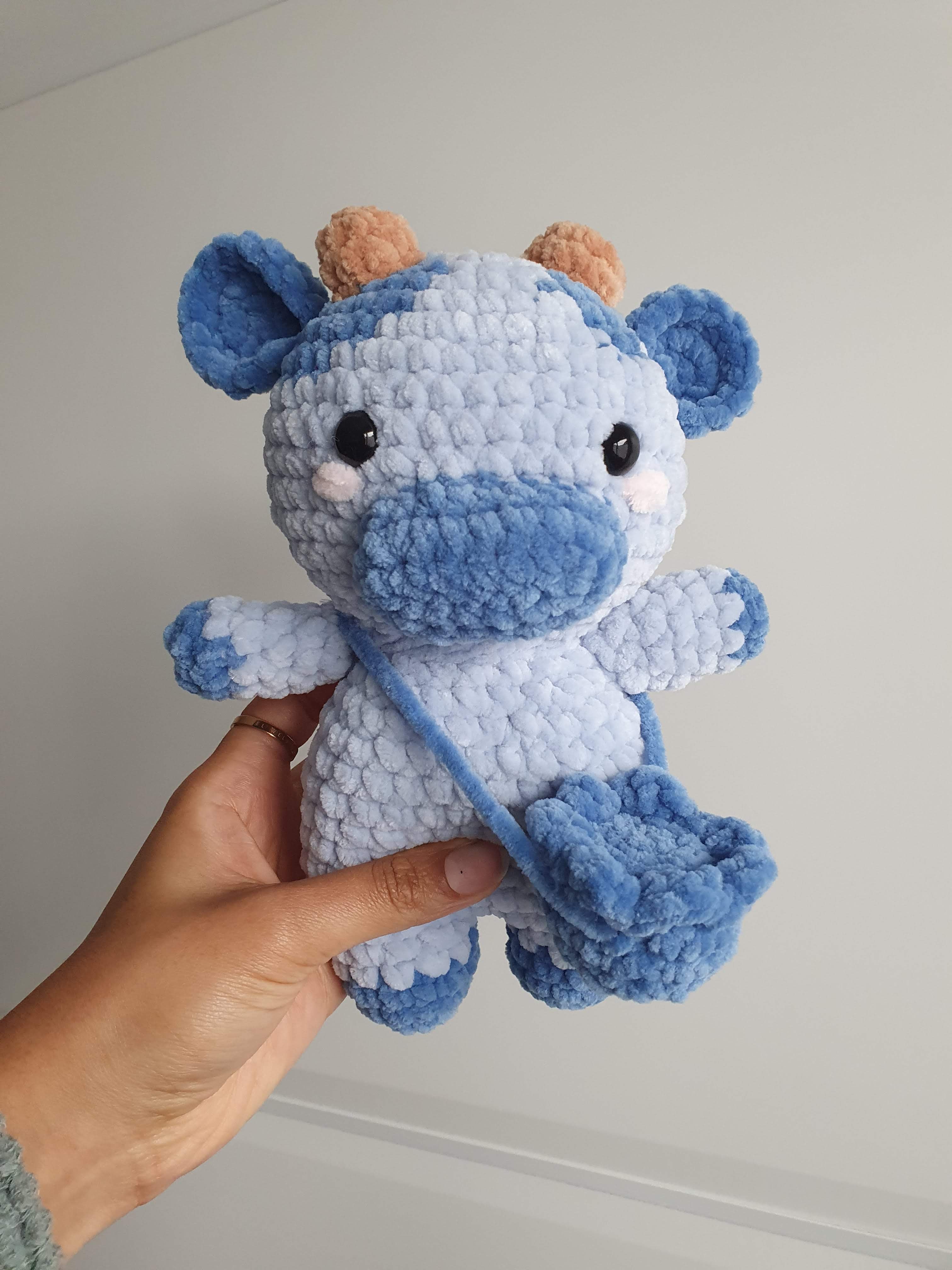 Crochet Cow Plushie| Made to Order