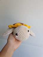 Crochet Sunflower Turtle Plushie| Made to Order