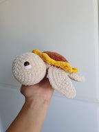 Crochet Sunflower Turtle Plushie| Made to Order