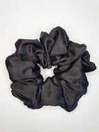 Luna| Satin Scrunchie Black