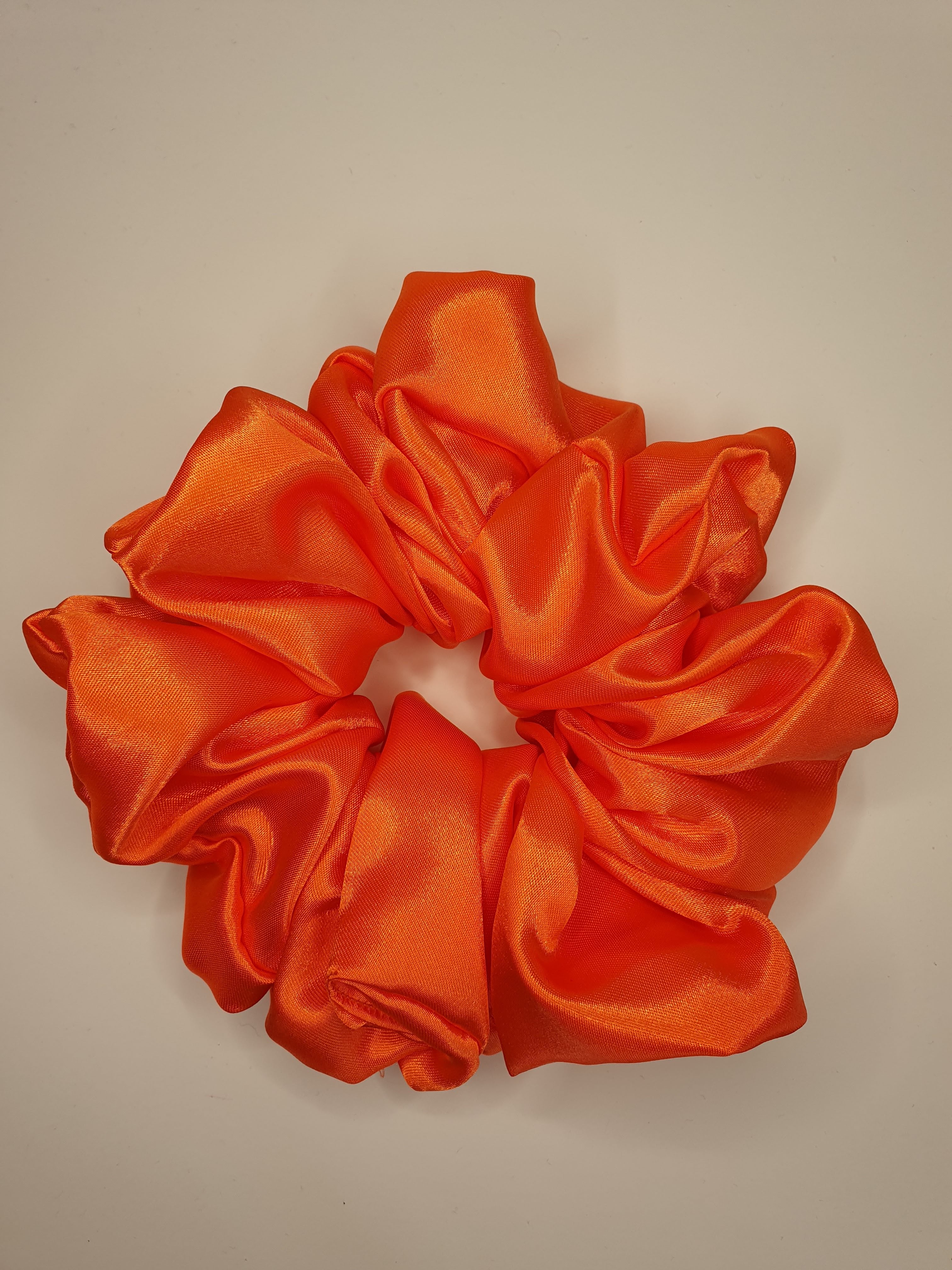 Daisy| Satin Scrunchie Orange