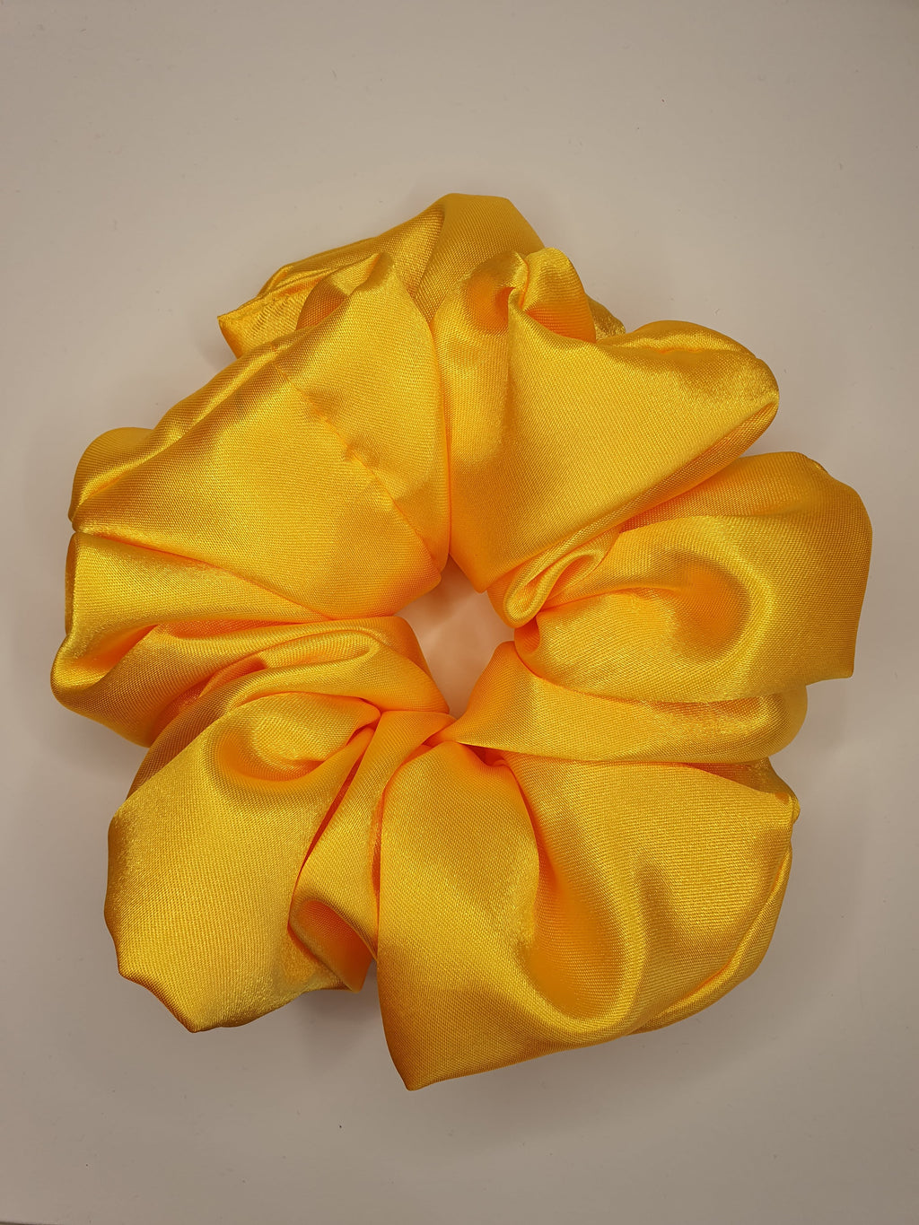 Goldie| Satin Scrunchie Yellow