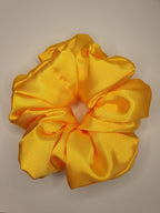 Goldie| Satin Scrunchie Yellow