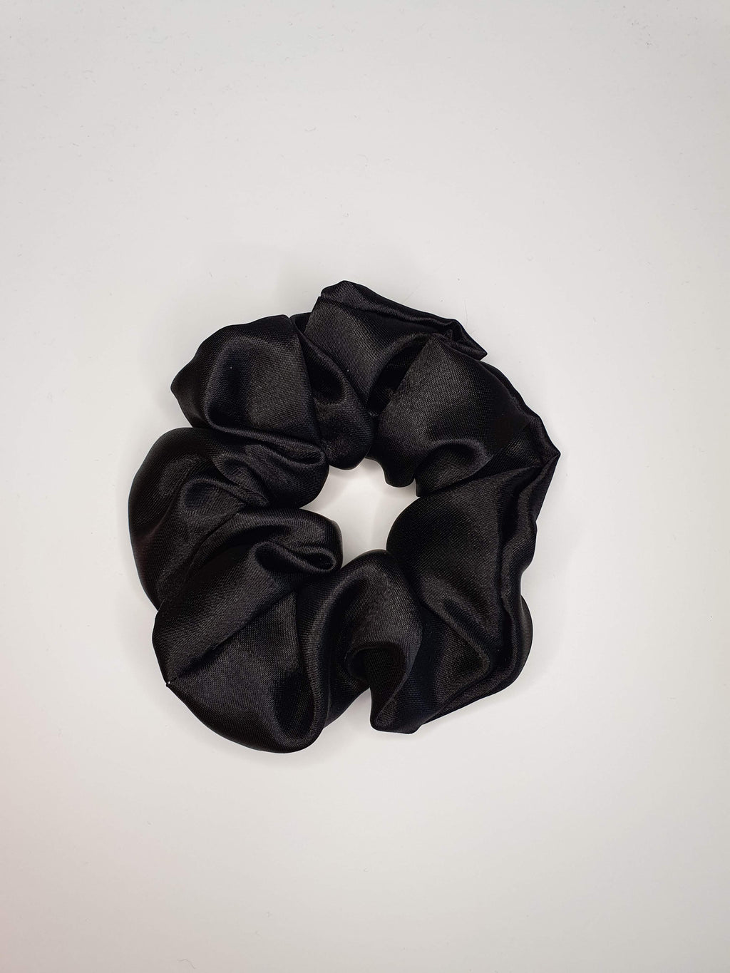 Luna| Satin Scrunchie Black
