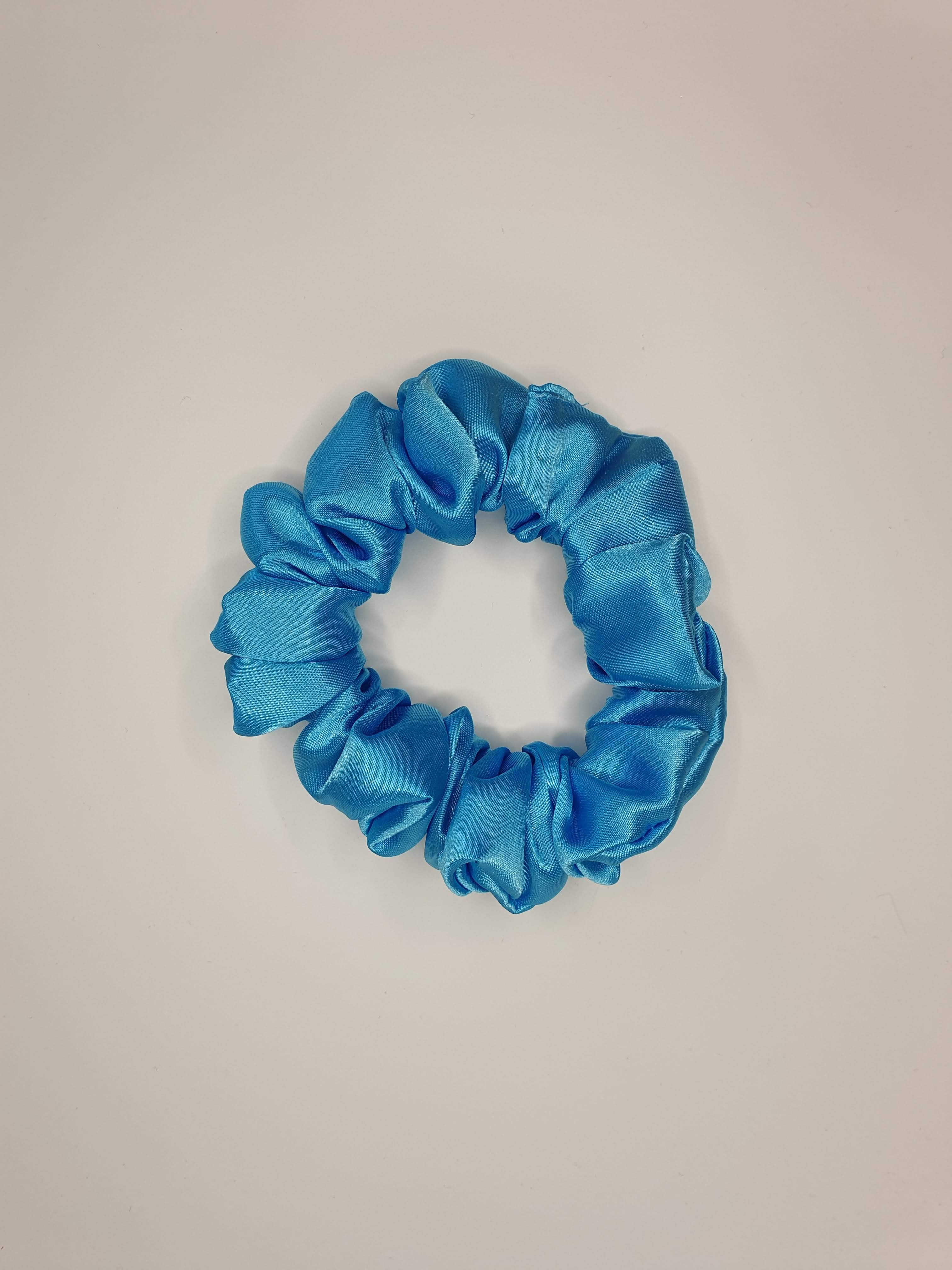 Bluebell| Satin Scrunchie Blue