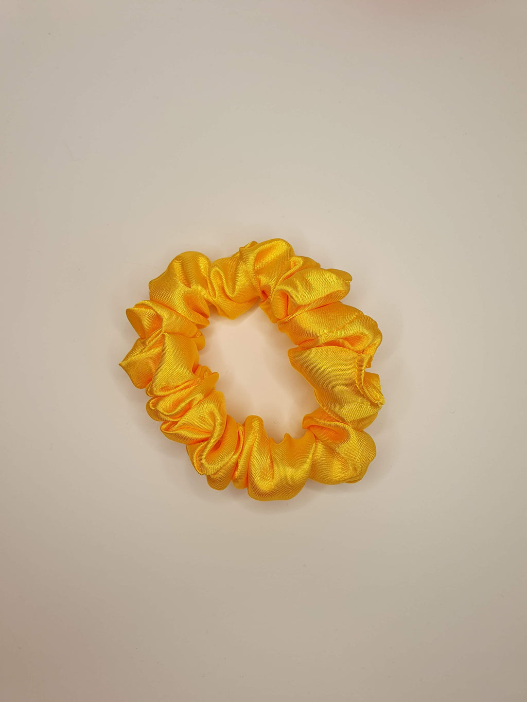 Goldie| Satin Scrunchie Yellow