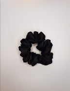 Luna| Satin Scrunchie Black