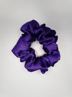 Plum | Satin Scrunchie Purple