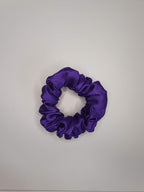Plum | Satin Scrunchie Purple