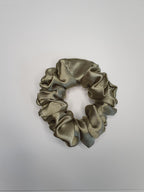 Sage | Satin Scrunchie Old Green