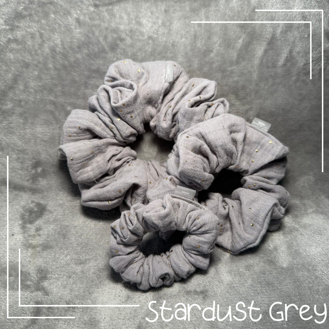 Stardust Grey | Cotton Scrunchie