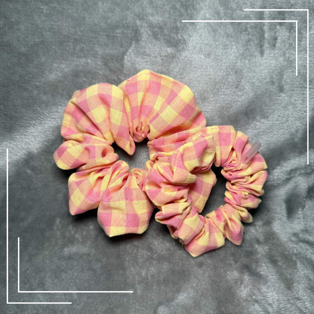 Rose Quartz & Citrine |  Scrunchie