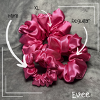 Evee| Satin Scrunchie Pink