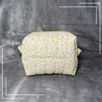 The Golden Bloom | Water resistant cosmetic pouch | Make-up Bag