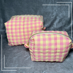 Rose Quartz & Citrine | Water resistant cosmetic pouch | Make-up Bag