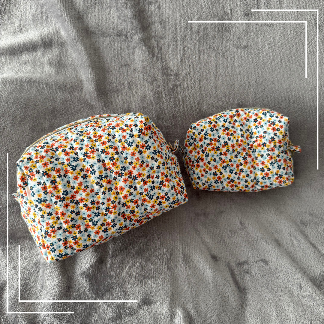 Tiny Bloom | Water resistant cosmetic pouch | Bikini Bag