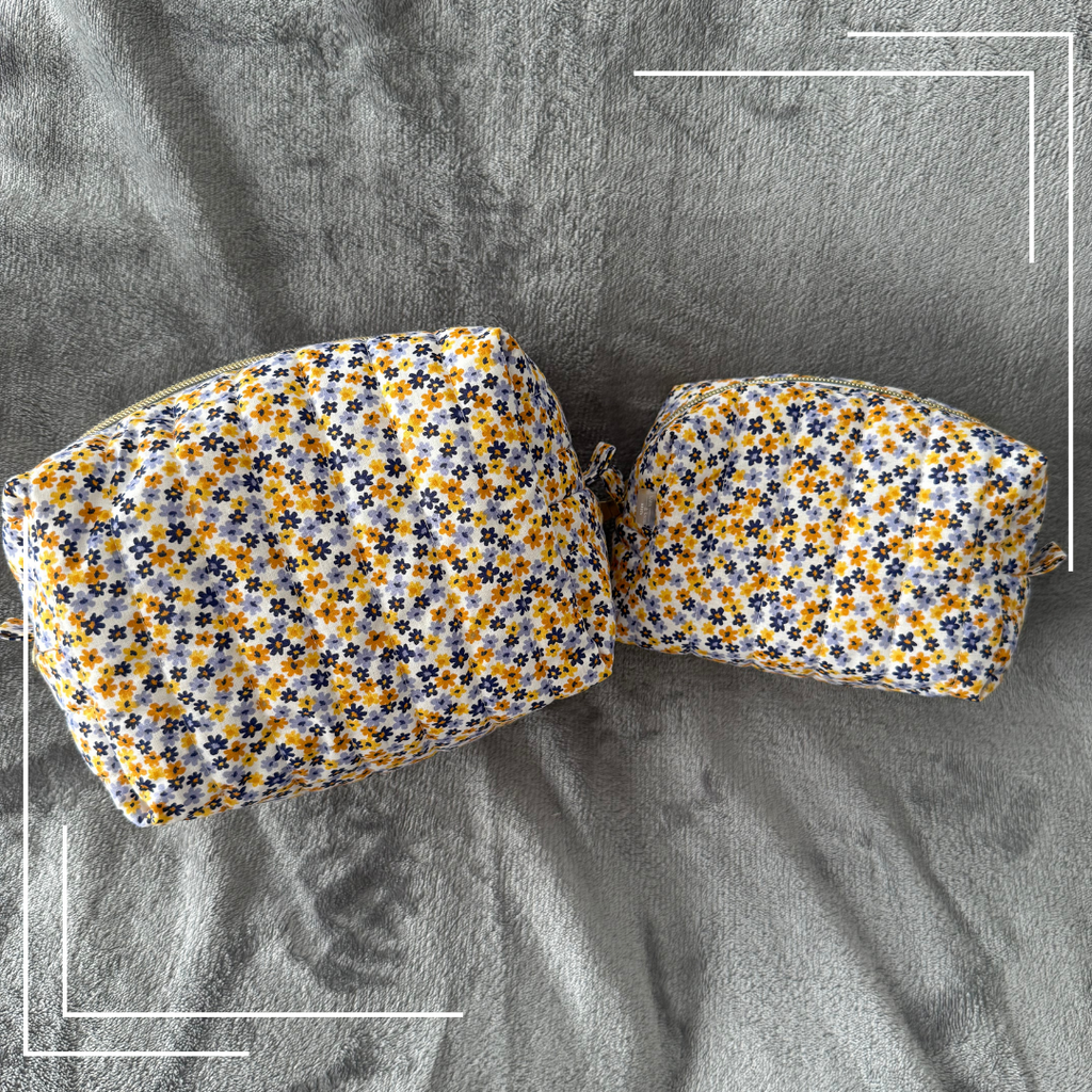 Summer Petals | Water resistant cosmetic pouch | Bikini Bag