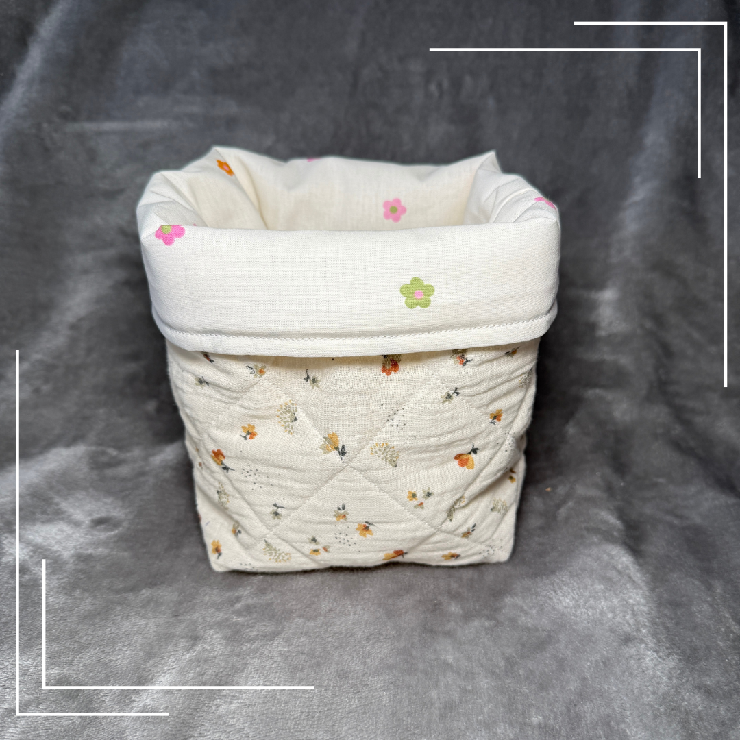 Blossom Belle | Quilted Vanity Bucket
