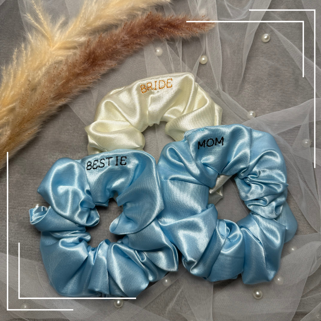 Custom Satin Scrunchies