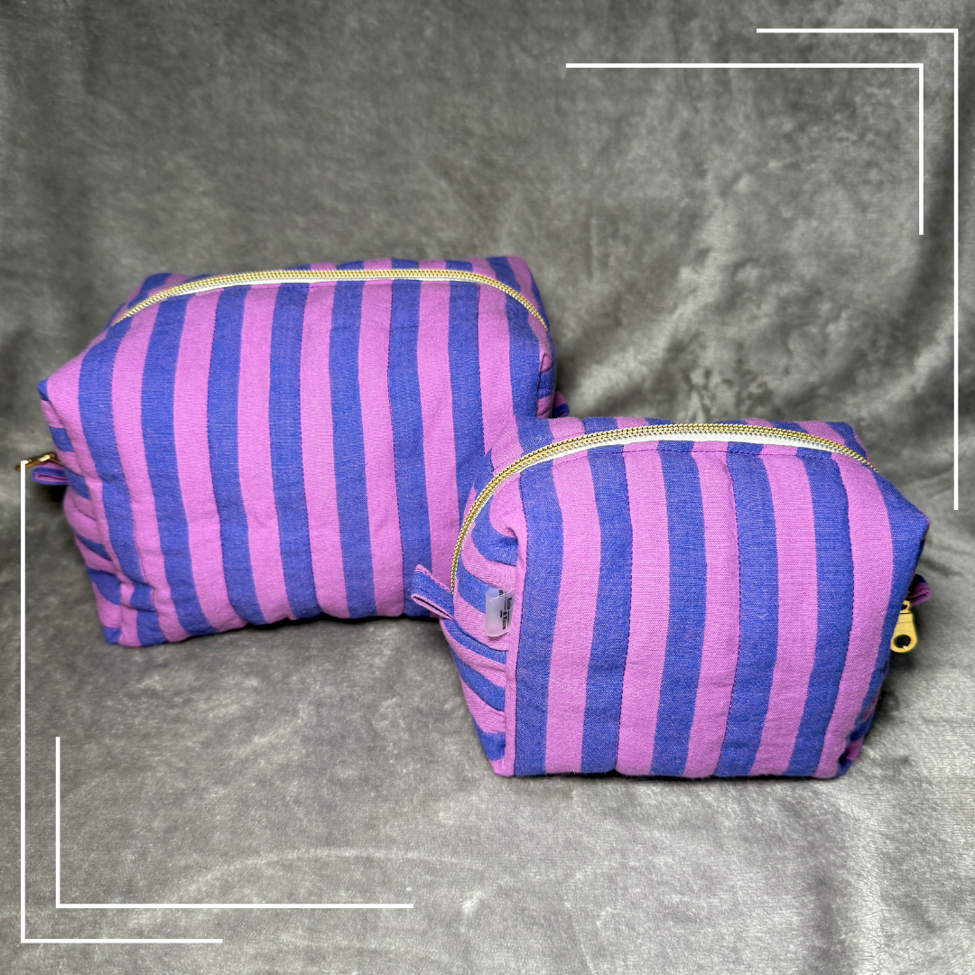 Charoite | Water resistant cosmetic pouch | Make-up Bag Purple