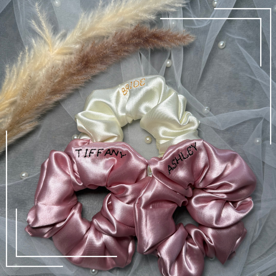 Custom Satin Scrunchies
