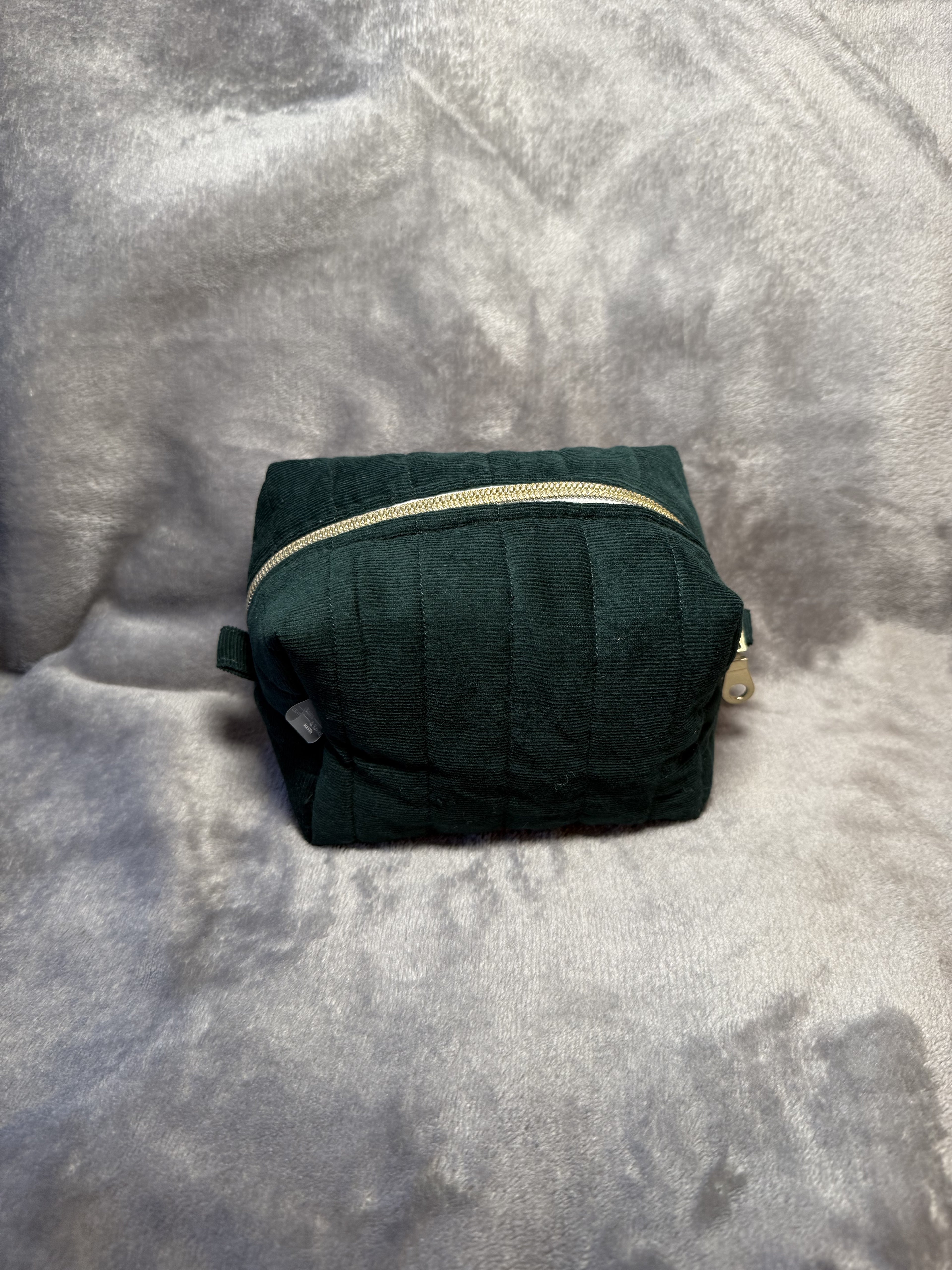 Water resistant cosmetic pouch | Bikini Bag | Corduroy