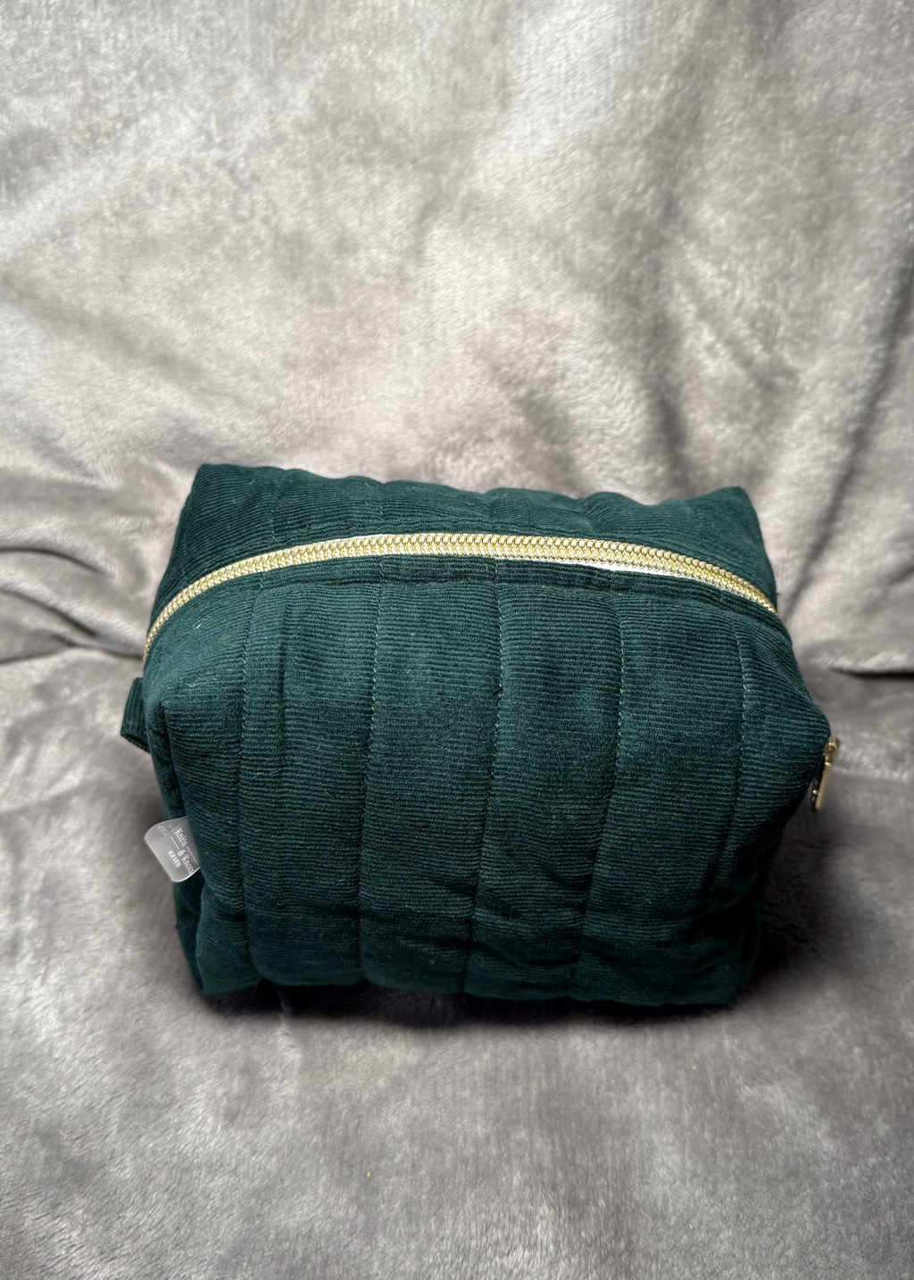 Water resistant cosmetic pouch | Bikini Bag | Corduroy