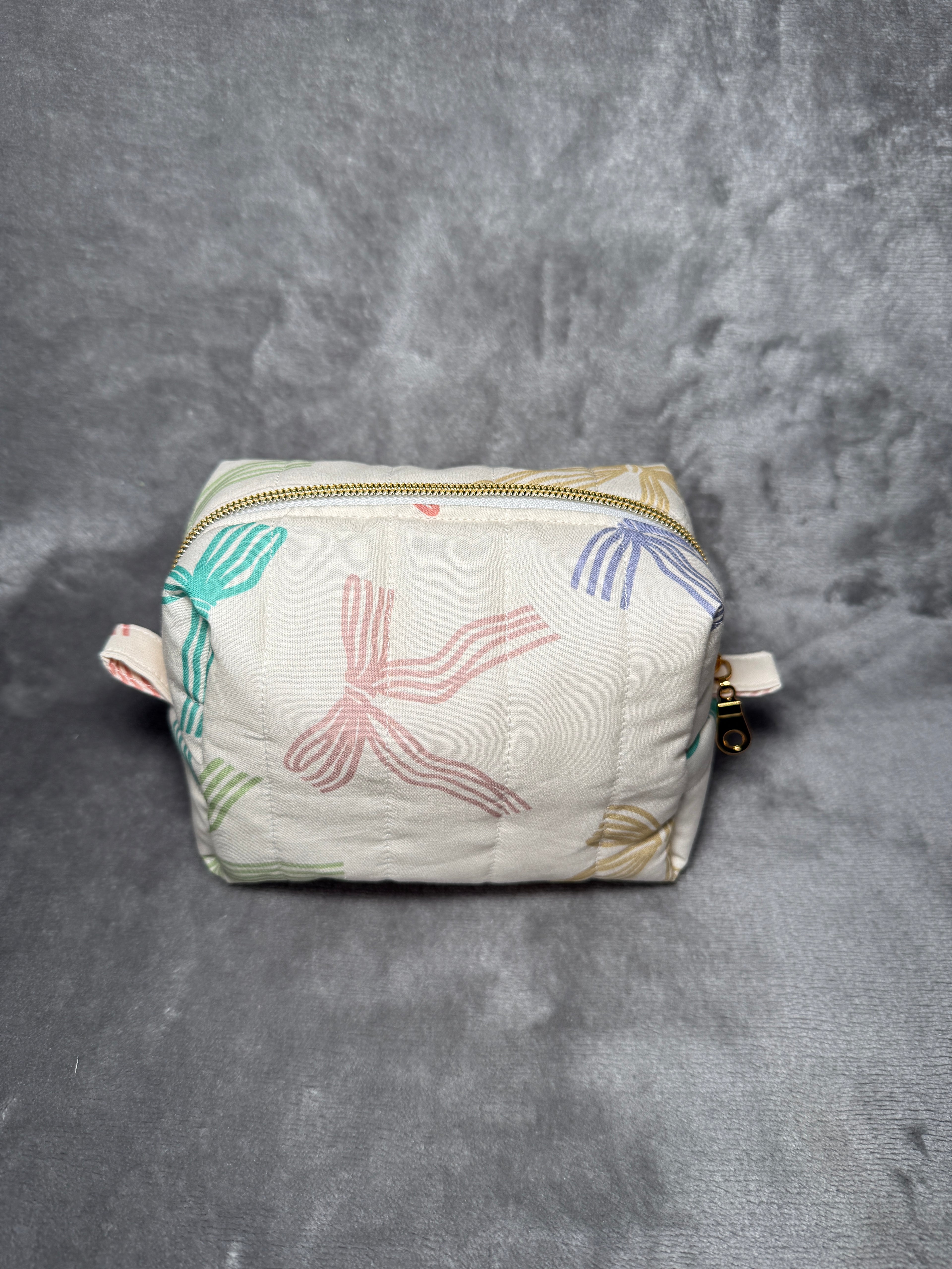Chantilly Bow | Water resistant cosmetic pouch | Make-up Bag