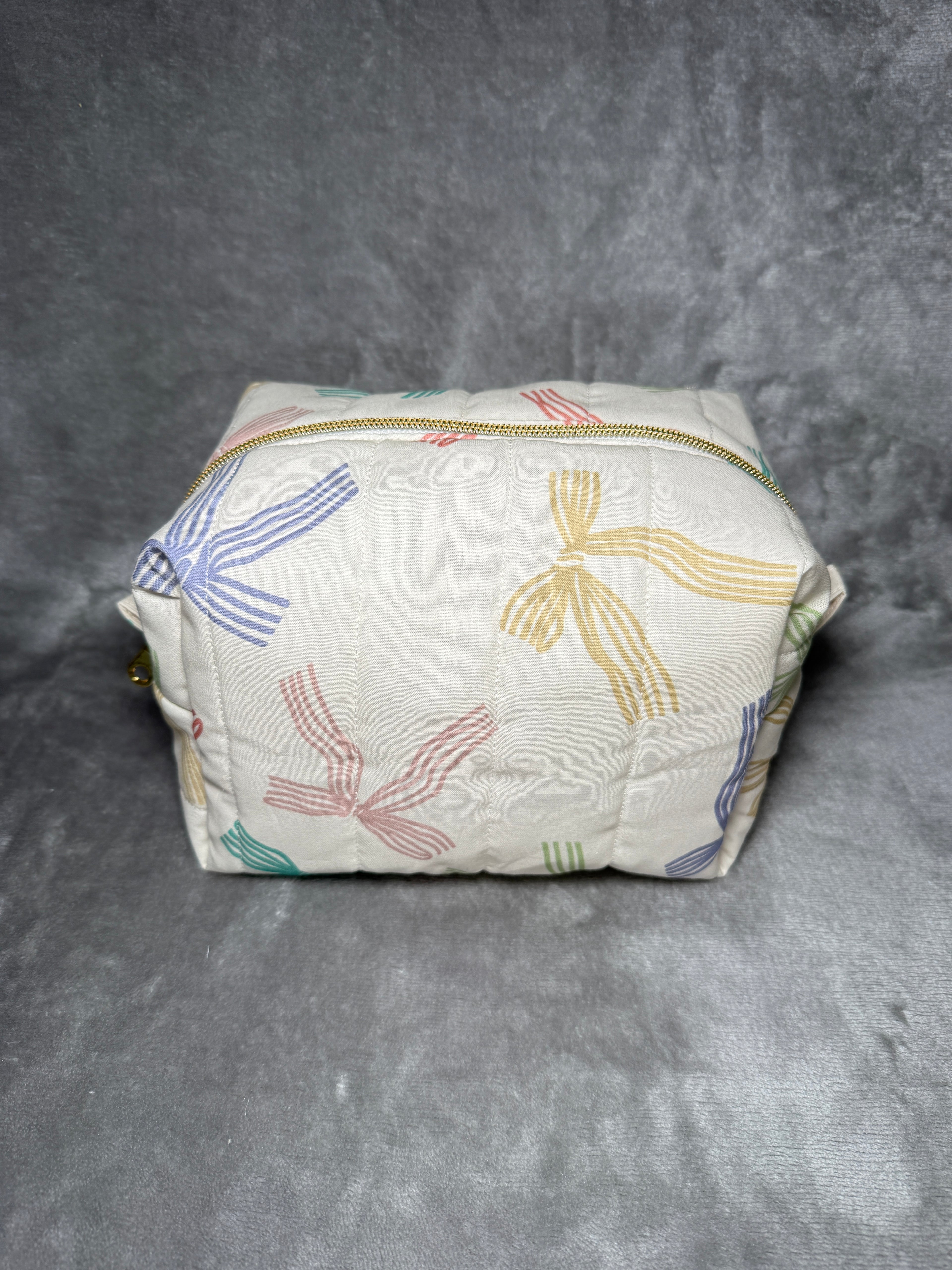 Chantilly Bow | Water resistant cosmetic pouch | Make-up Bag