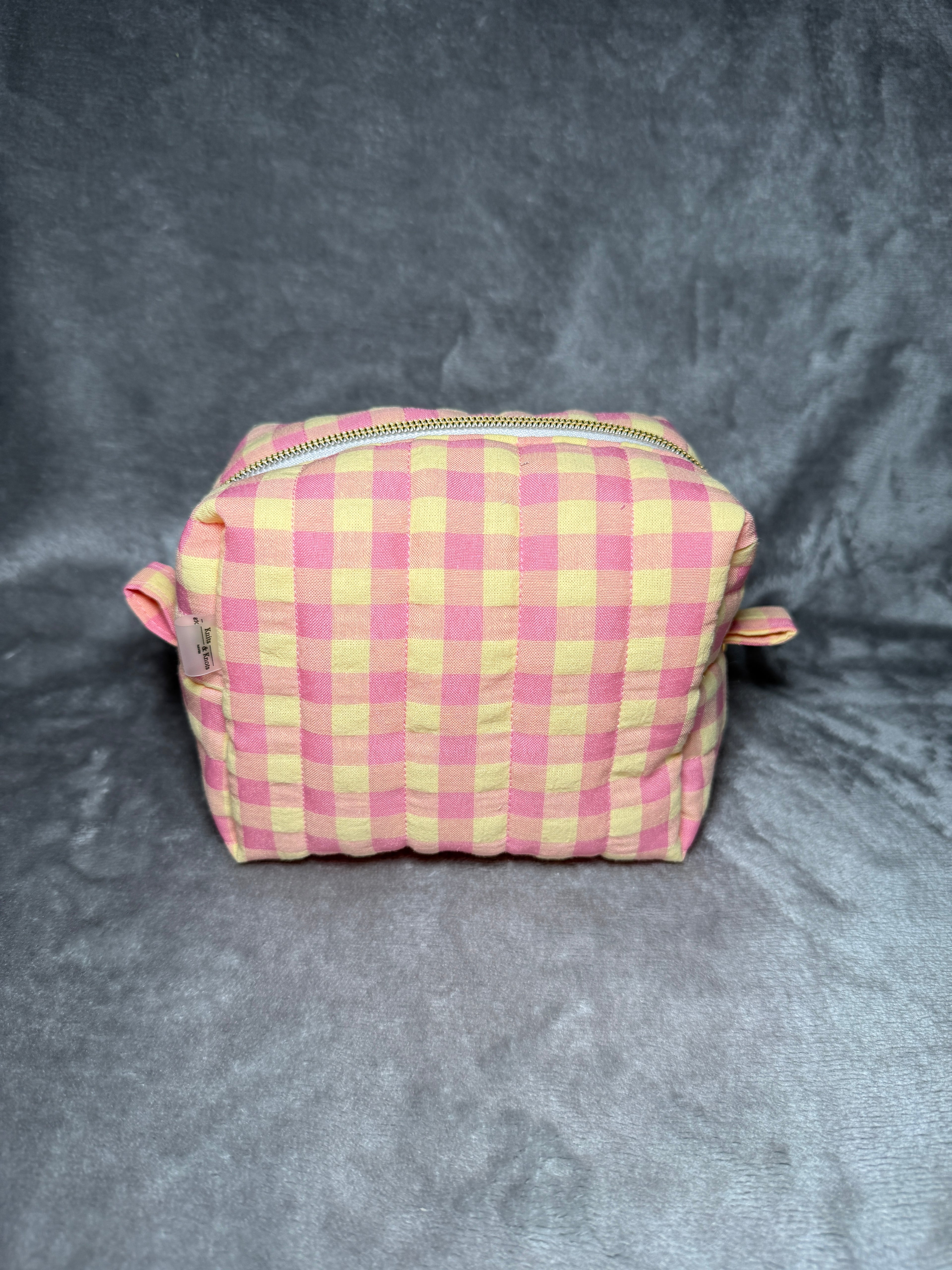 Rose Quartz & Citrine | Water resistant cosmetic pouch | Make-up Bag