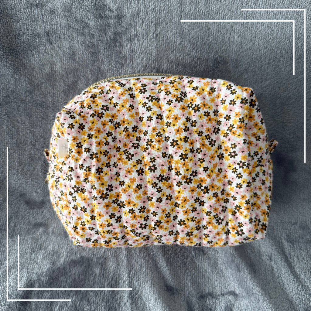 Yellow Days | Water resistant cosmetic pouch | Bikini Bag