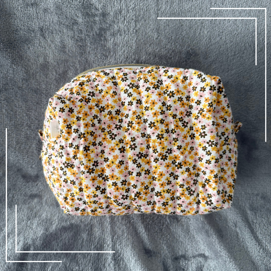 Yellow Days | Water resistant cosmetic pouch | Bikini Bag